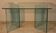 Bacco desk in transparent glass attributed to Tonelli, Italy, 1980s.