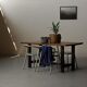 Solid oak farmhouse table, 1970 – Handcrafted