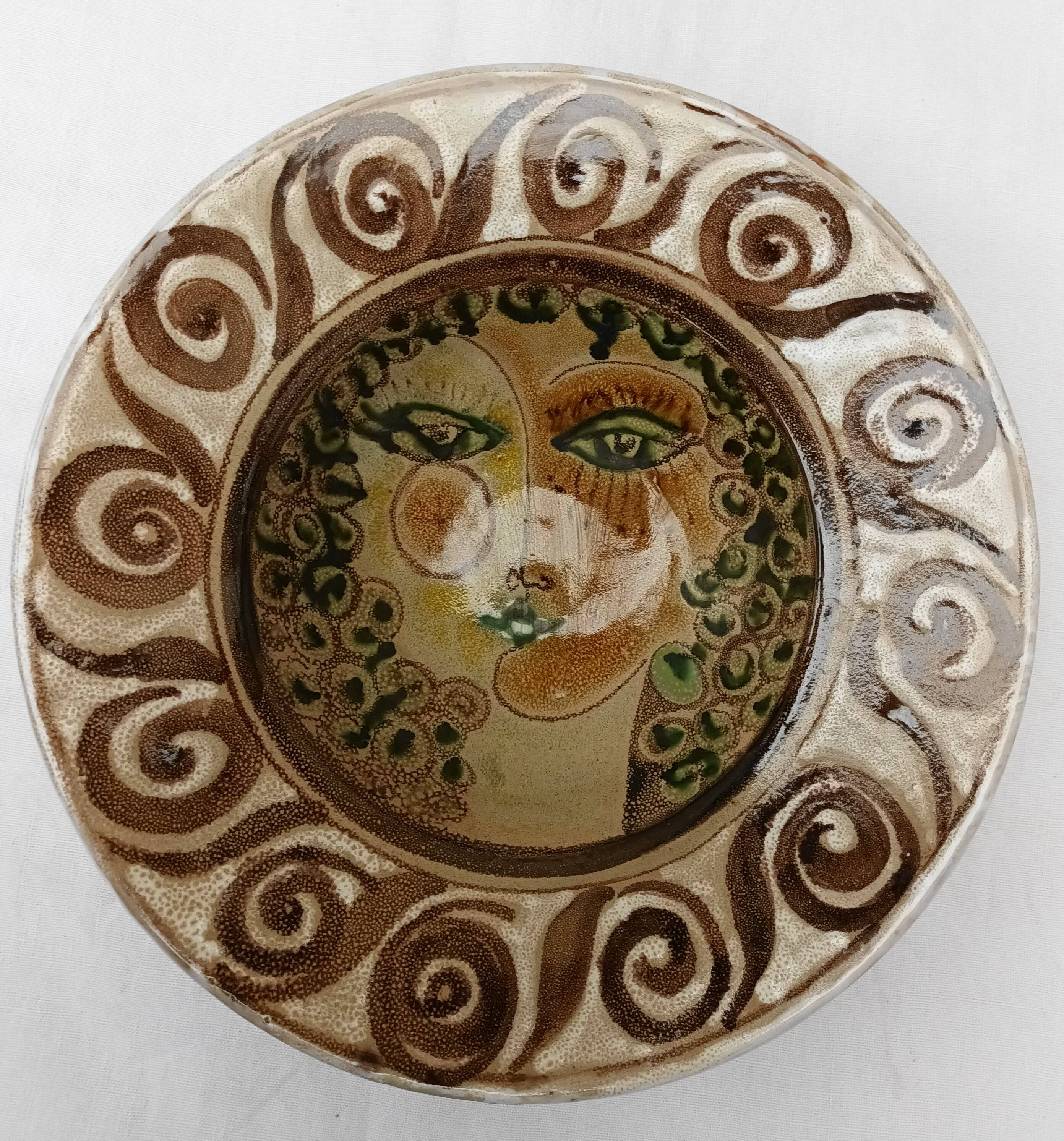 Decorative plate or dish by Elio Schiavon and Gunter Erhart, 1960s