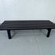 Mid-century modern Japandi black slat bench coffee table by Martin Visser for 't Spectrum, 1960s