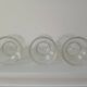Lot de 3 vases à bulbes de jacinthe