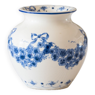 Vase boule signé Sia "Blue Garland"