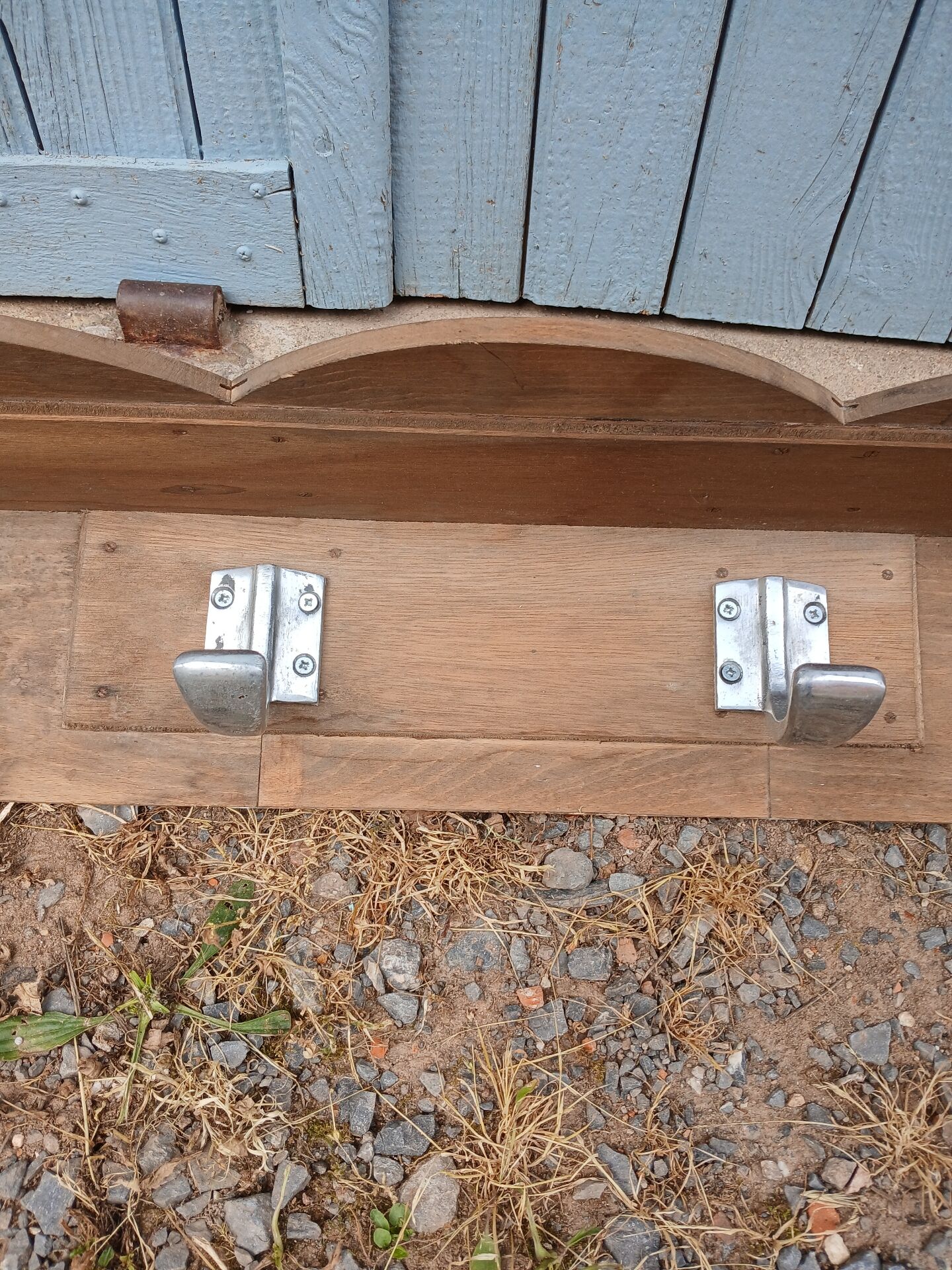 Large antique wall coat rack