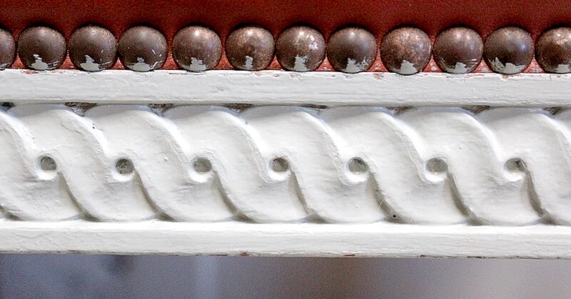 Beech children's bench, Louis XVI style, Early 20th century