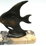 Paper press marble art deco fish