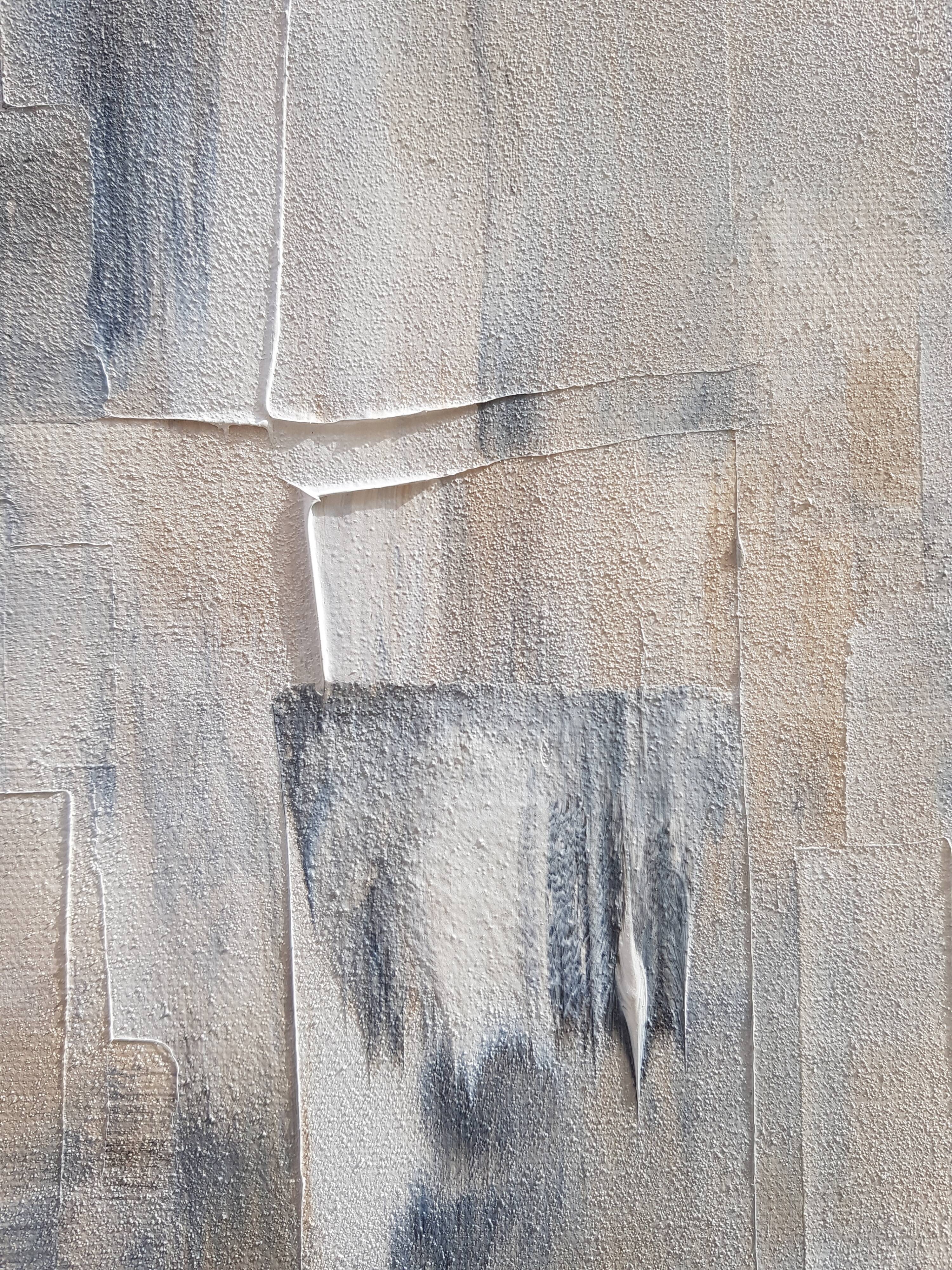 Tableau peinture abstraite "glacial"