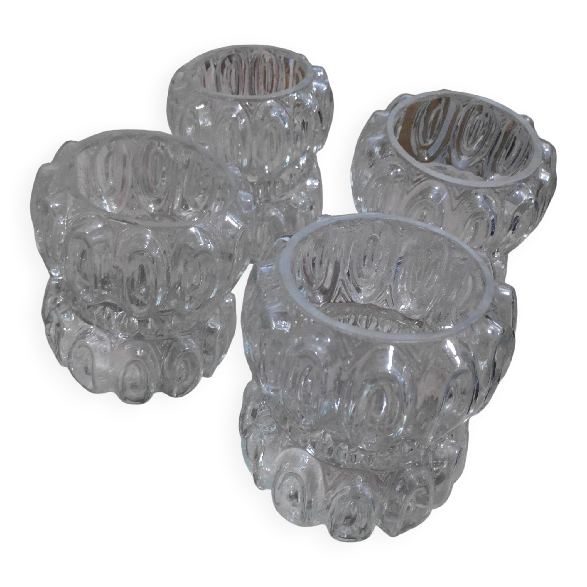 Set of 4 glass globes (L-0208)
