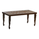 Vintage Indian teak coffee table inlaid with elephant motifs, mid-20th century.