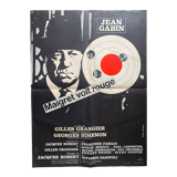 Original cinema poster "Maigret sees red" Jean Gabin 60x80cm 1963