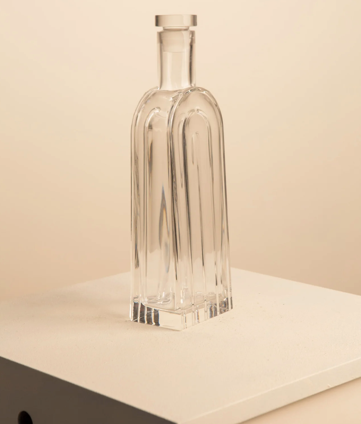 Crystal bottle vase by Laura Griziotti for Arnolfo di Cambio 70's