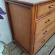 Vintage bamboo and raffia chest of drawers