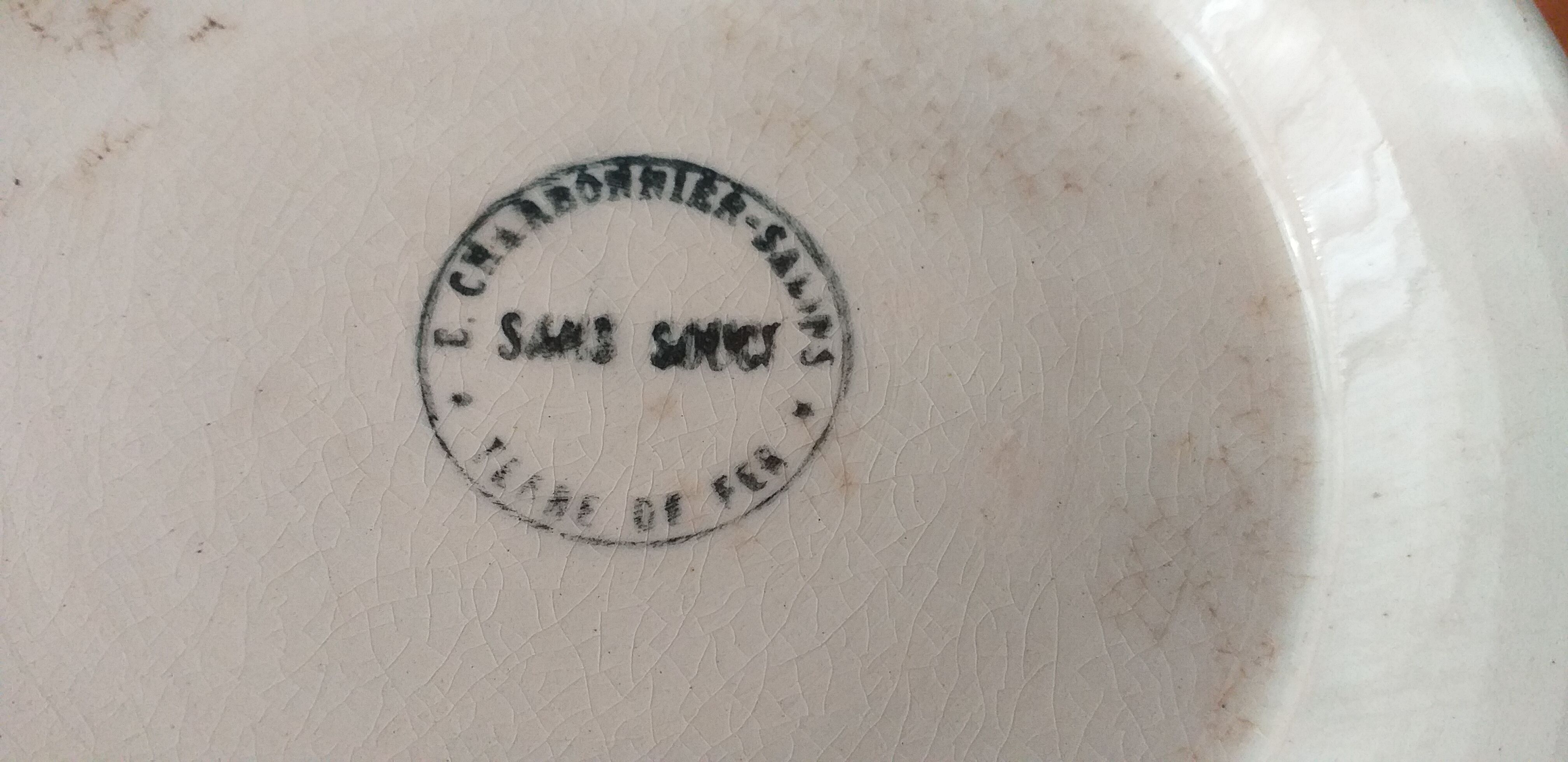 Porcelain bowl Terre de Fer E. Charbonnier