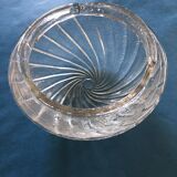 Small round glass globe in the shape of a spiral