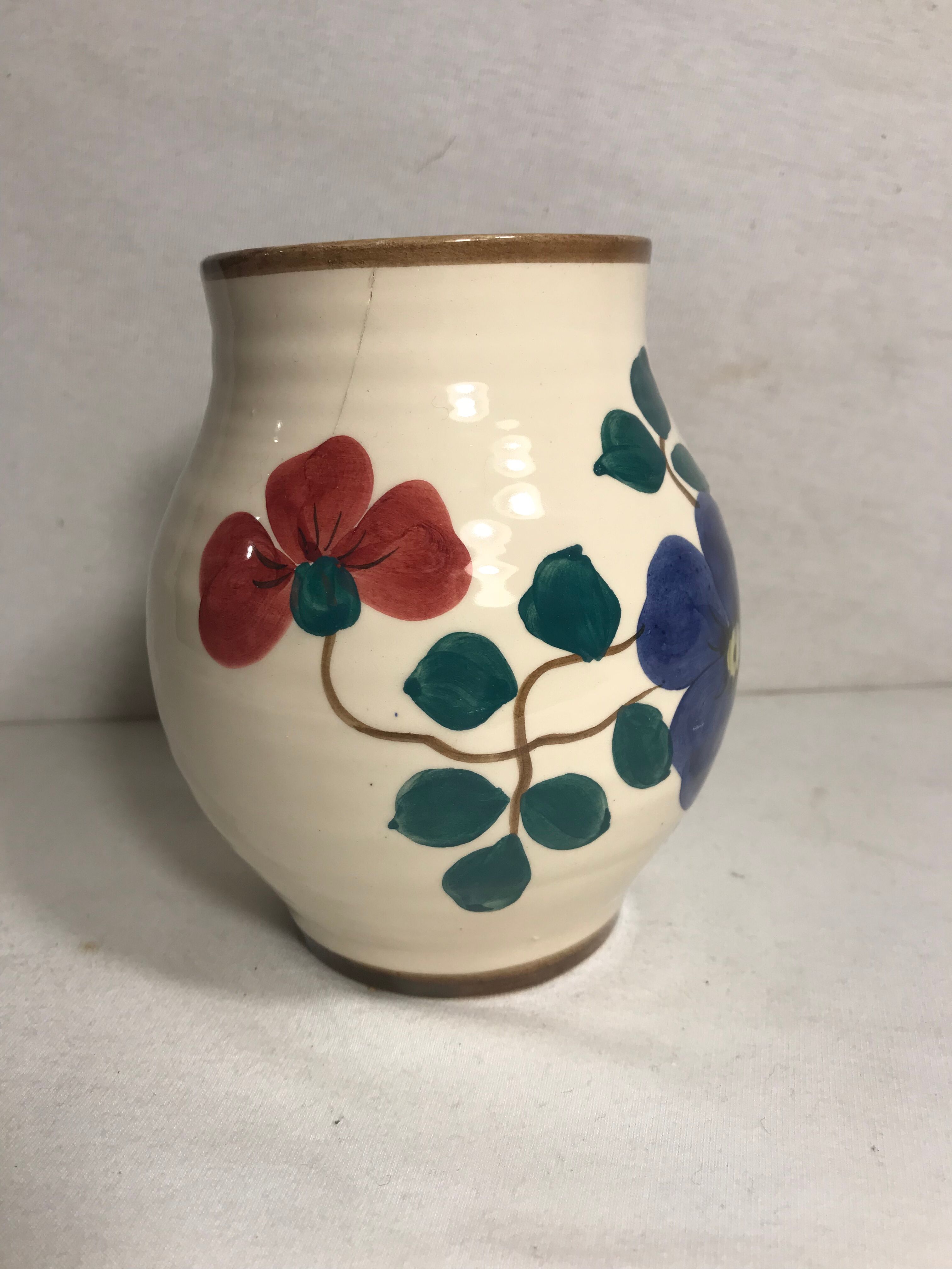 Ceramic vase St Amand, France