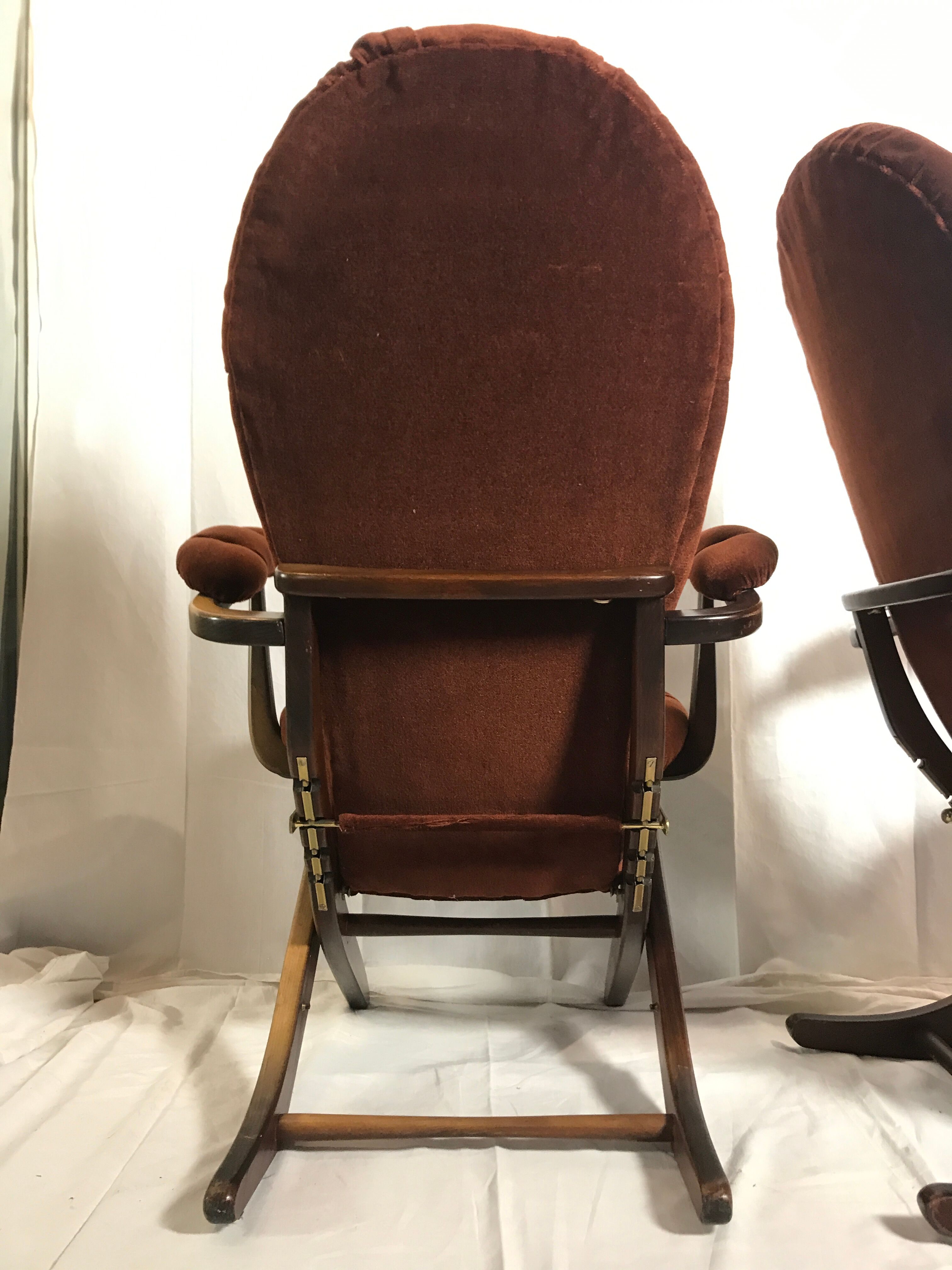 Vintage armchairs and rest feet