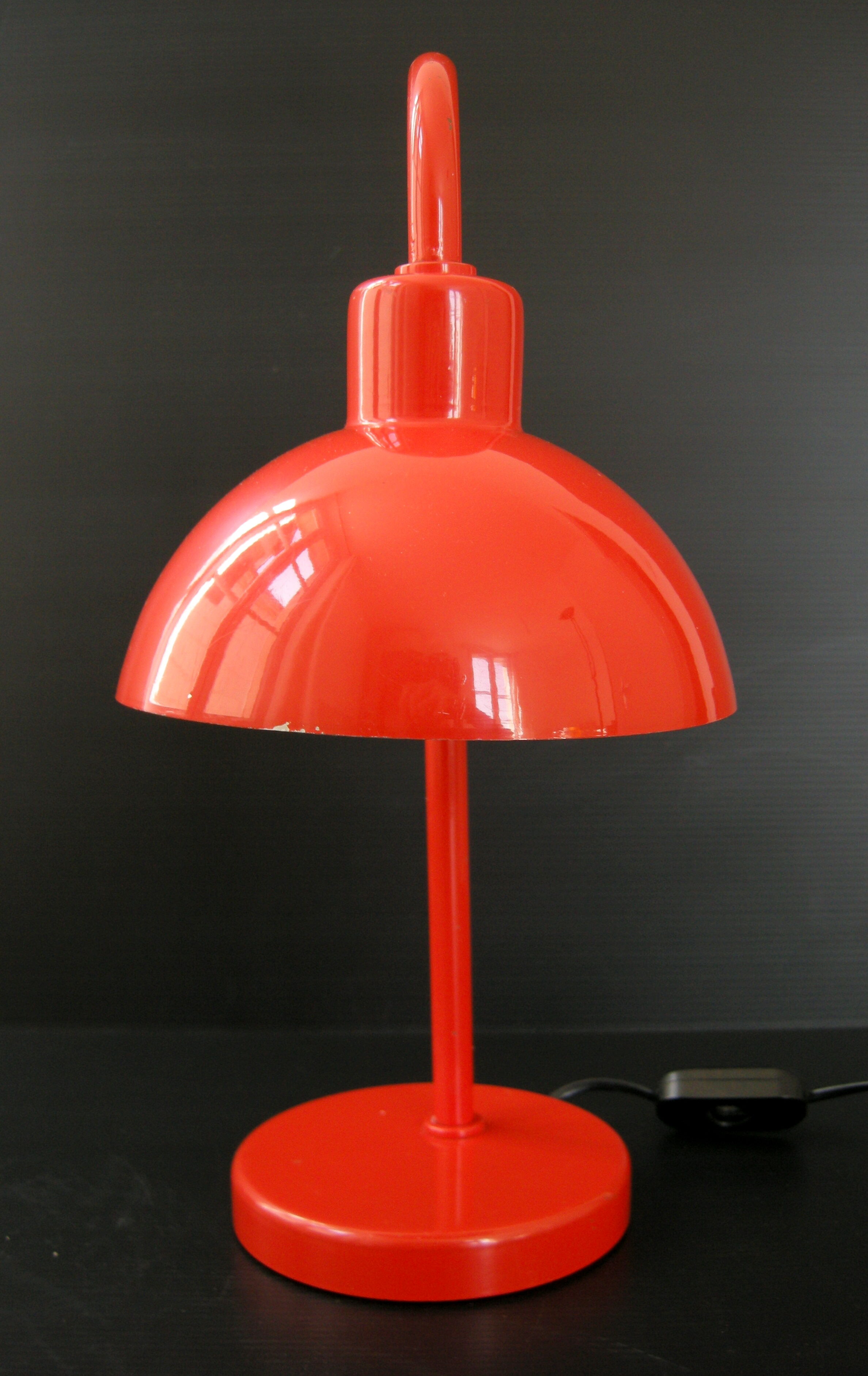 Lampe vintage 1970 métal laqué