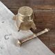 Small bronze mortar with pestle