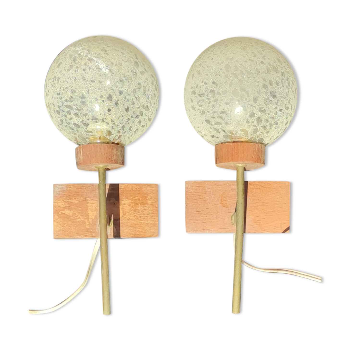 Pair of modernist wall lamps