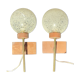 Pair of modernist wall lamps