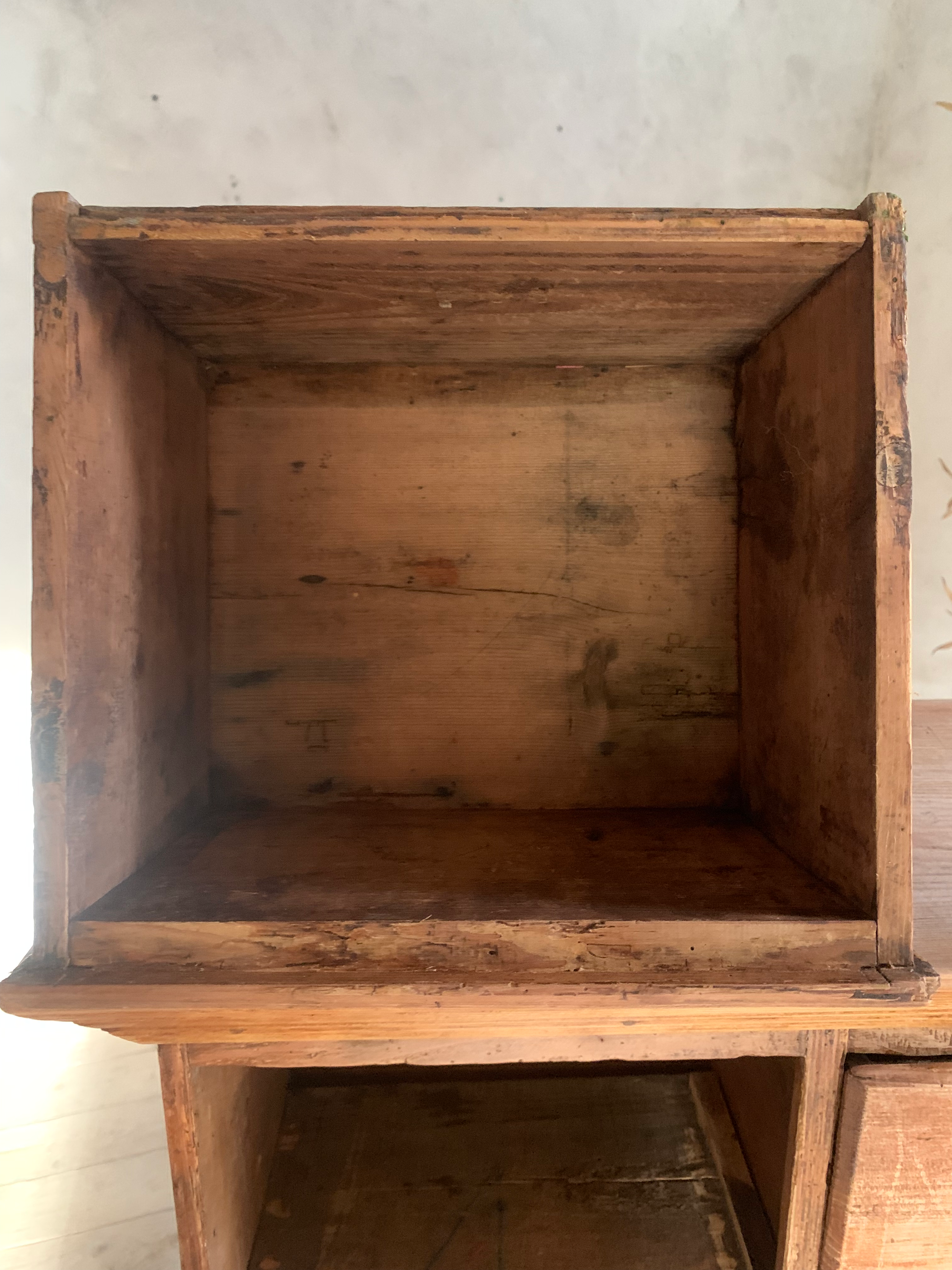 Vintage workshop haberdashery chest of drawers