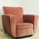 Vintage old pink single seat / armchair / club seat