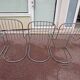 Set of 6 chrome chairs