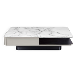 Table lounge Red Etidion Marbre blanc