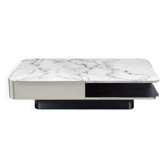 Red Etidion lounge table White marble