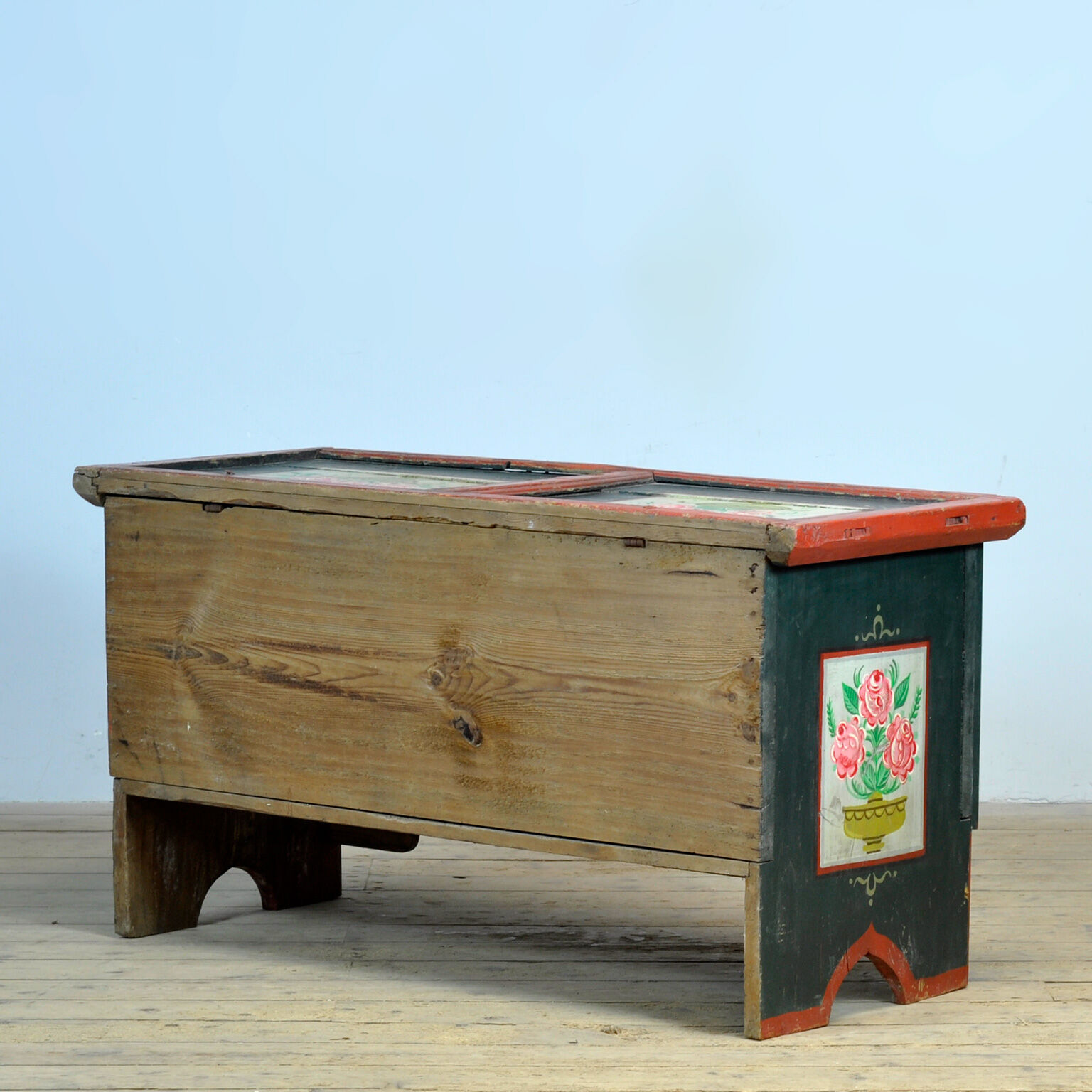 Folk art bridal chest, dated 1795