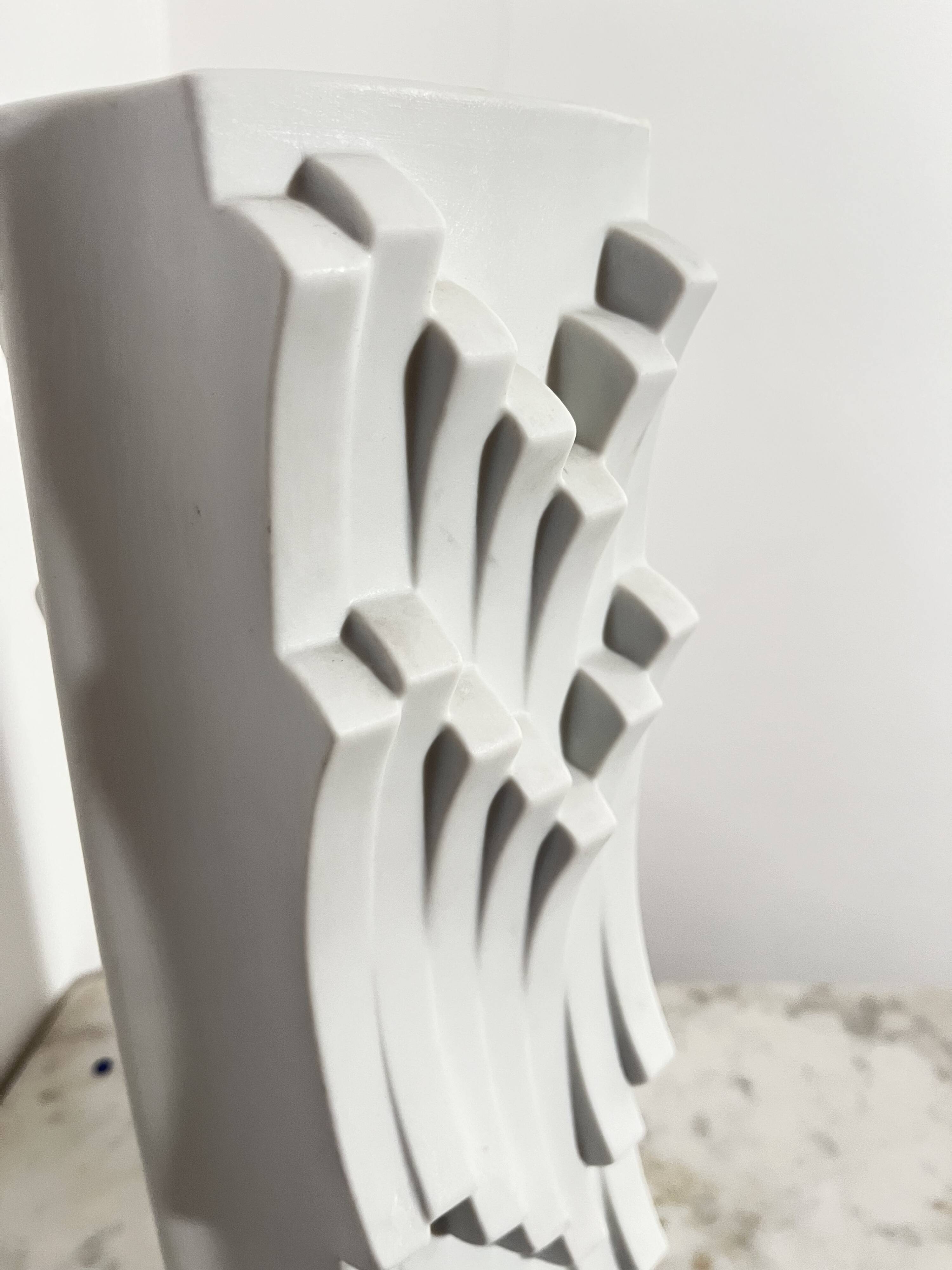 Vintage Bisque Porcelain Vase by Heinrich Fuchs for Hutschenreuther, 1960