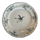Plat de service rond en faïence Longchamp 1930
