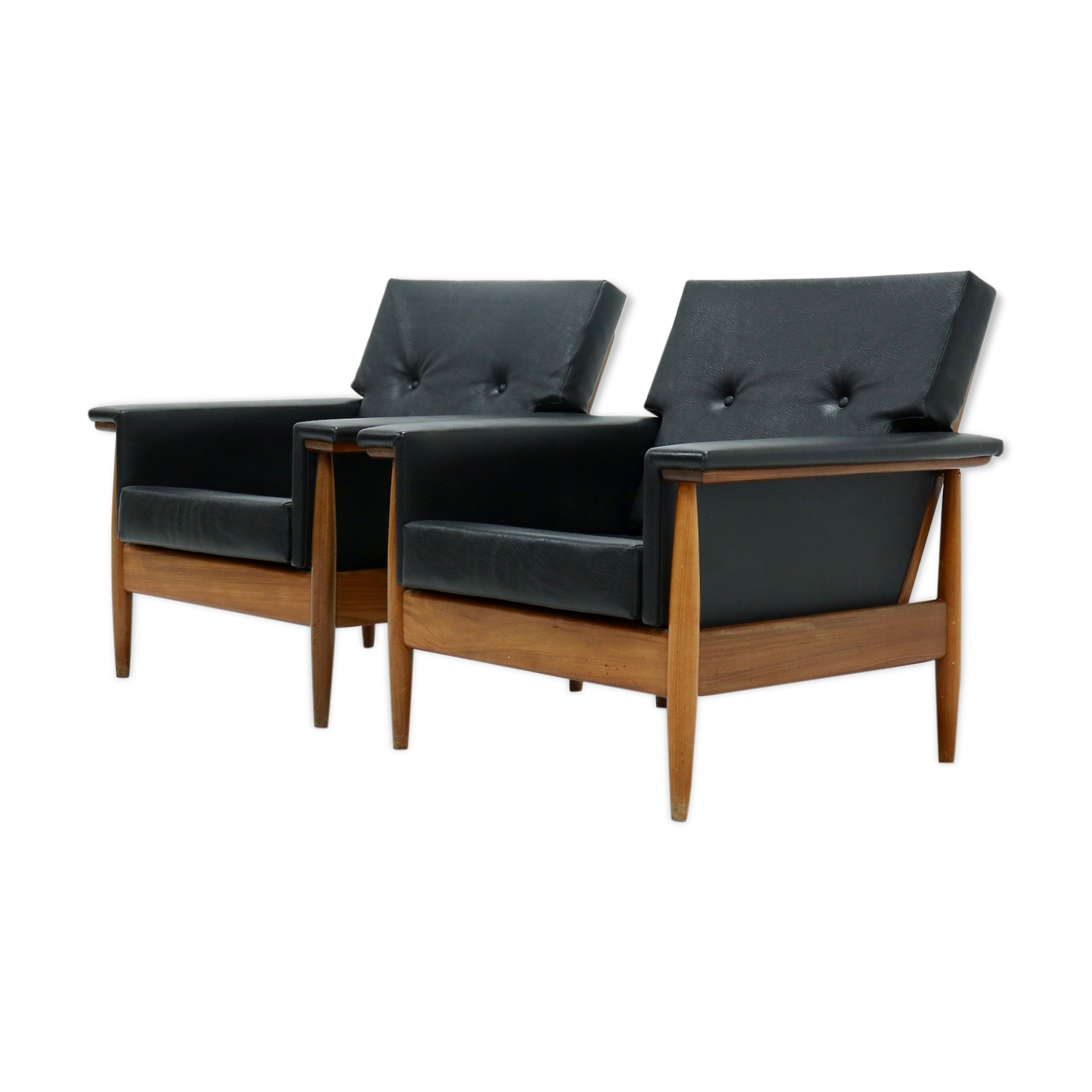 Paire de fauteuils scandinave 1960