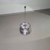 Very rare Adlumen lamp / pendant, inox wired