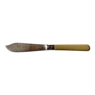 Old silver metal butter knife