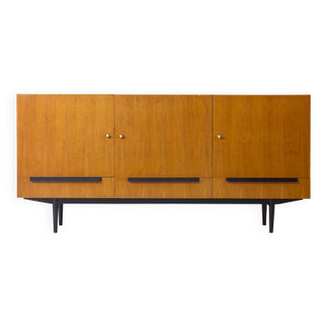 Enfilade moderniste belge en érable, années 1960