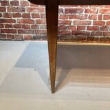 Teak veneer table with extensions