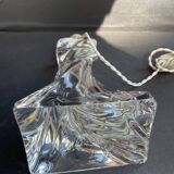 Important crystal lamp base stamped Baccarat