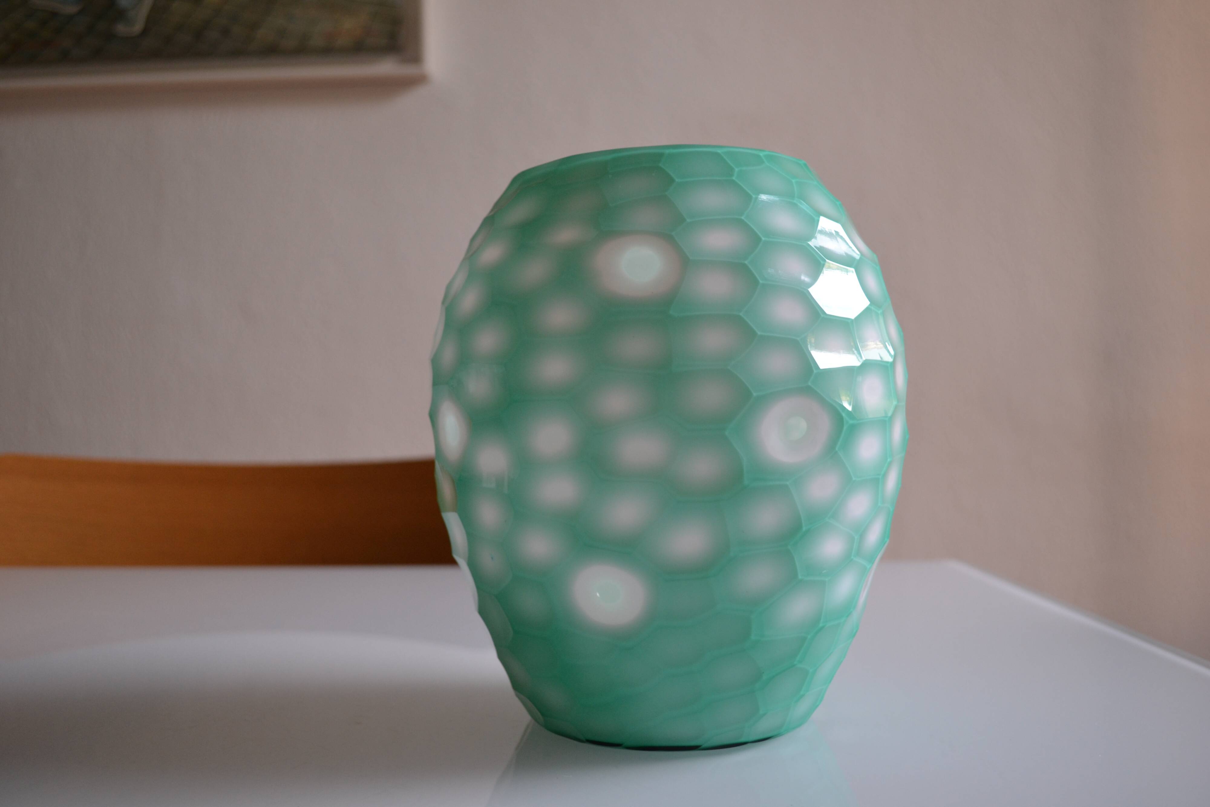 Celadon size multilayer glass vase