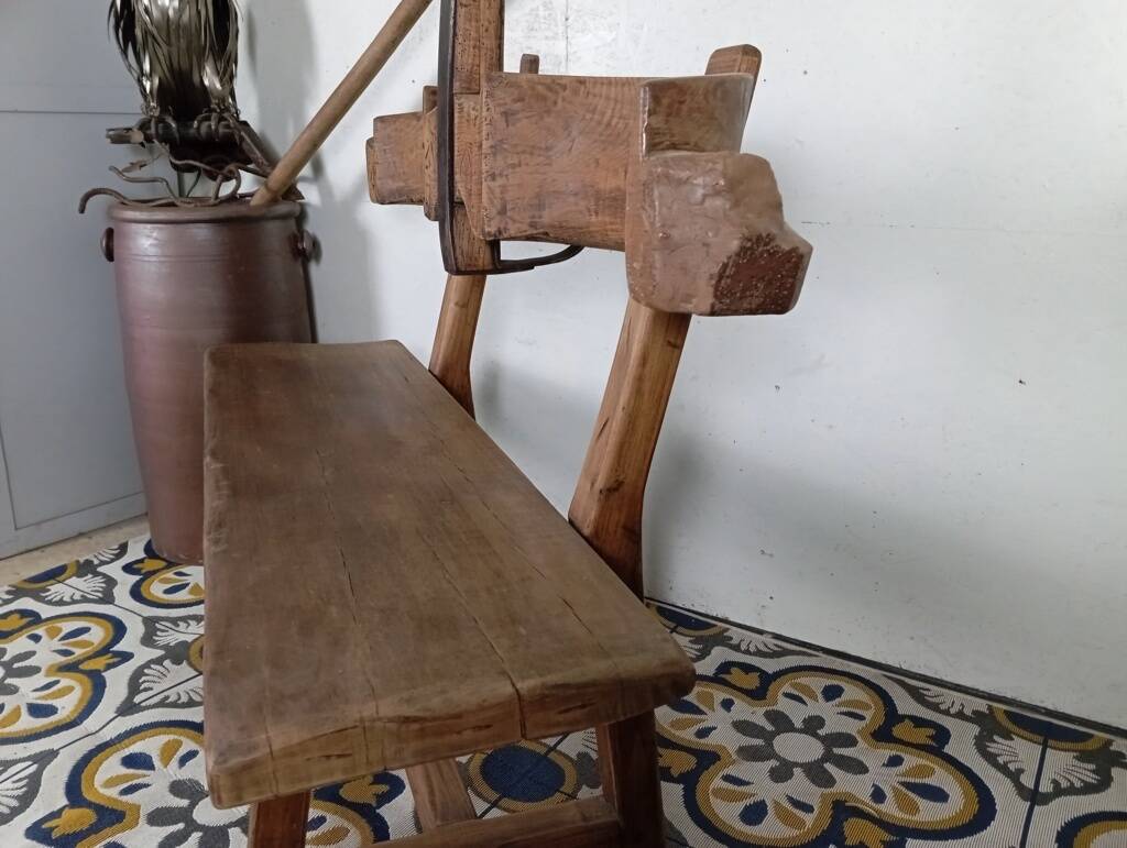 Brutalist bench bull's head file