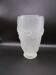Antique frosted glass vase