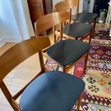 4 vintage chairs by WH Klein circa 1960.