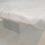 Italian Carrara Marble Coffee Table, 1990's