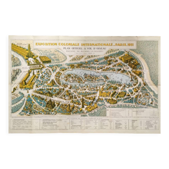 Map of the International Colonial Exhibition Paris 1931