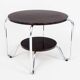 Bauhaus Coffee Table in Chrome and Macassar from Kovona, 1950s