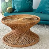 Rattan coffee table