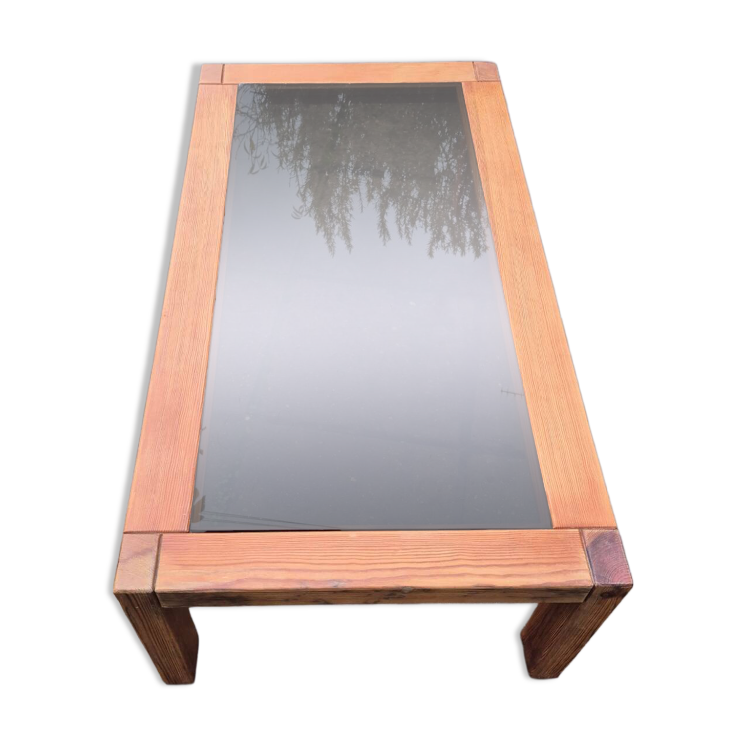 Solid wood coffee table from the 70s