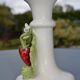 Strawberry earthenware candlestick