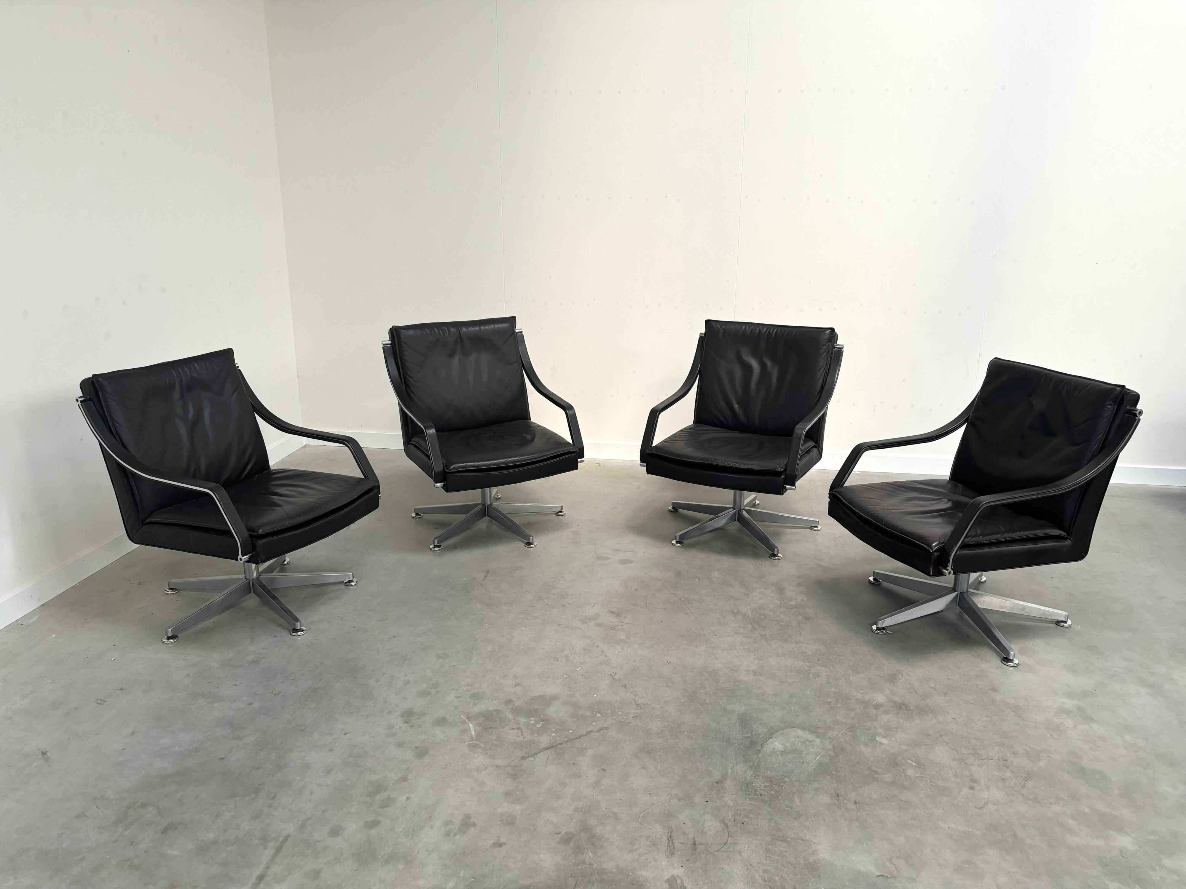 Chaises de conférence Walter Knoll, années 1980