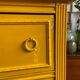 Chiffonnier 4 yellow wooden drawers