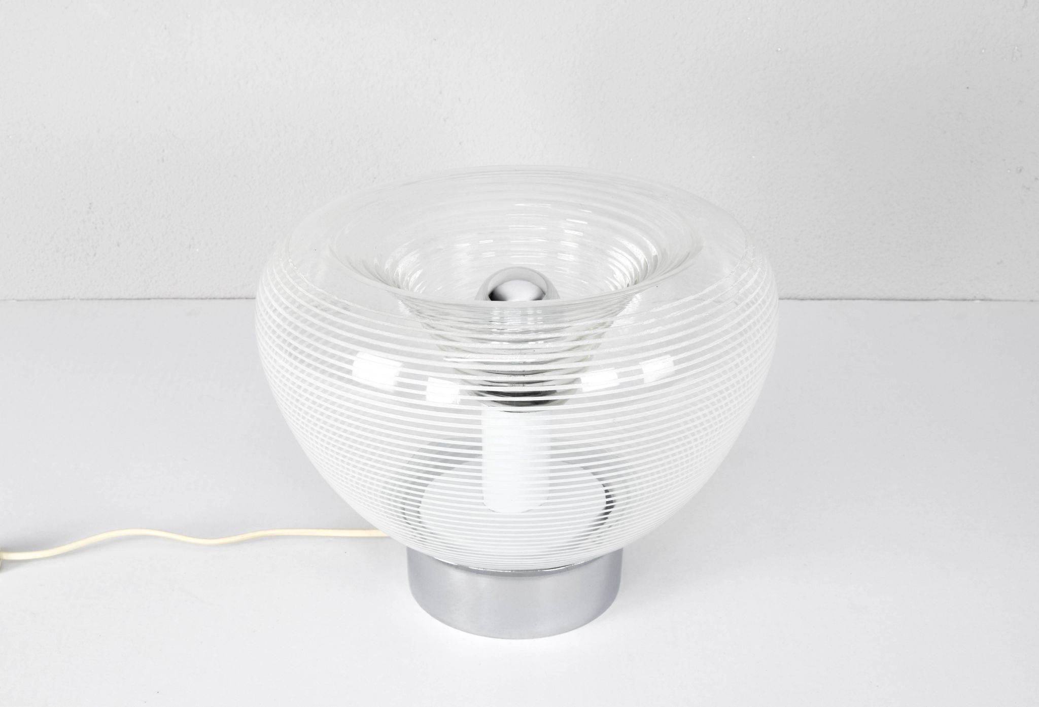 Rystal table lamp, Italy 60s